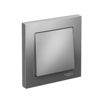 ATLASDESIGN 1-клавишный ВЫКЛЮЧАТЕЛЬ, сх.1, 10АХ, в сборе, быстрозажим. клем., СТАЛЬ ATN000912S