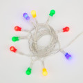Гирлянда светодиодная Шарики 1.5м 10LED мультиколор 0.1Вт IP20 провод ПВХ прозр. элементы питания 2хAA (не в компл.) Neon-Night 303-092