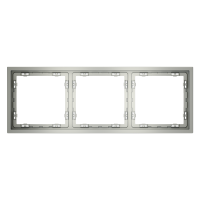 Рамка пластиковая VOLTUM S70 на 3 поста, (сталь)