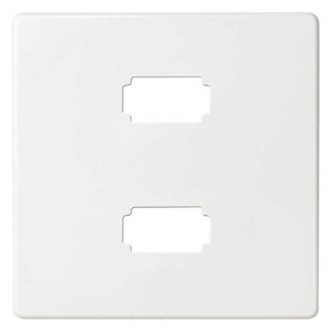 Накладка на розетку 2xUSB Simon SIMON 82, скрытый монтаж, белый, 8201090-030