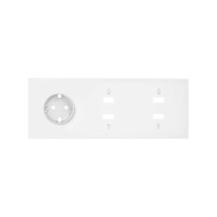 Simon 100 Белый матовый Кит 3 поста, фронт. Накладка на 1 розетку Schuko + 2 розетки HDMI + 2 розетки USB