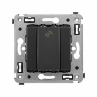 Диммер кнопочный СП для LED ламп Avanti Черный матовый DKC 4412343