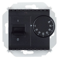 Термостат для теплого пола Simon SIMON 15, с выносным датчиком, графит, 1591775-038