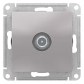 ATLASDESIGN TV РОЗЕТКА проходная 4дБ, механизм, АЛЮМИНИЙ ATN000392