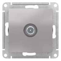 ATLASDESIGN TV РОЗЕТКА проходная 4дБ, механизм, АЛЮМИНИЙ ATN000392