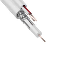 Кабель для аналогового видеонаблюдения KK-0.5-PVC ККСВ-2х0.5мм бел ГОСТ