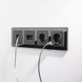 W1181008/ Розетка Ethernet RJ-45 (черный матовый)