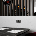 W1171744/ Розетка с заземлением, шторками и USB тип A+C (графит акрил)