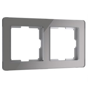 W0022704 Рамка на 2 поста Acrylic графит
