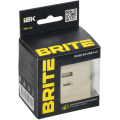 BRITE Розетка USB A+C 45Вт высокоскоростная зарядка РЮ11-2-БрКр бежевый IEK