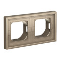 ARTGALLERY 2-постовая РАМКА IP44,  ШАМПАНЬ GAL440502