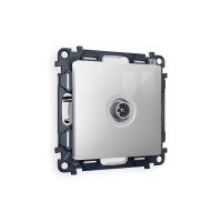 MA413030 Комплект механизма TV розетки проходной ALFA Серебро глянец 5-1000 MHz 4dB QUANT AP4130, VM211 AMBRELLA VOLT