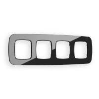 OF350804 Рамка OMEGA Radian Черный Стекло закаленное натуральное 4-ая AMBRELLA VOLT