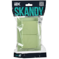 SKANDY Розетка 2-местная и крышкой 16А в сборе IP44 SK-R12G мятный IEK