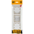 BRITE Рамка 3-местная РУ-3-Бр бежевый/жемчужный IEK