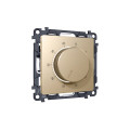 MA605710 Комплект механизма терморегулятора с датчиком для теплого пола с подсветкой 16A-250V ALFA Шампань QUANT (AP6057, VM1381) AMBRELLA VOLT