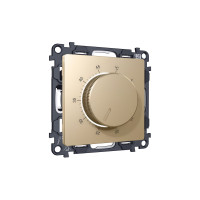 MA605710 Комплект механизма терморегулятора с датчиком для теплого пола с подсветкой 16A-250V ALFA Шампань QUANT (AP6057, VM1381) AMBRELLA VOLT