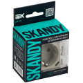 SKANDY Розетка с заземлением с защитными шторками 16А с USB C 18Вт SK-R17B бежевый IEK