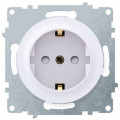 Розетка 1-м СП Florence 16А IP20 с заземл. защ. шторки винтов. клеммы механизм бел. (1E10101300) OneKeyElectro 2172764