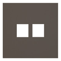Лицевая панель для двойной информационной розетки, капучино (35442 CP)