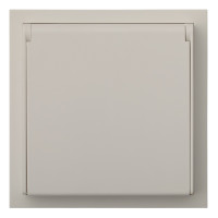 Розетка в сборе IP44, лен  RIKETT (35946 LN)