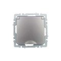 BRITE Розетка 1-местная с заземлением с защитными шторками и крышкой 16А IP20 РСбш10-3-БрС сталь IEK