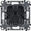 Механизм розетки 1-м СП Valena Allure 16А IP2X 250В 2PE безвинт. клеммы с лицев. панелью сл. кость Leg 753821