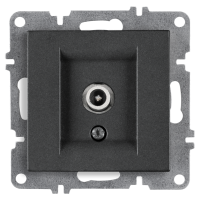 Arvia Electric, L/K Механизм, Розетка TV конц. с экраном, (графит)