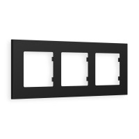 AF250703 Рамка ALFA Qubi Черный матовый 3-ая AMBRELLA VOLT