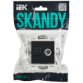 SKANDY Розетка двойная TV+RJ45 кат.6 SK-A15Bl черный IEK