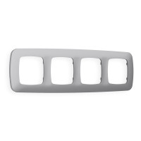 OF140504 Рамка OMEGA Ecta Сталь матовый 4-ая AMBRELLA VOLT