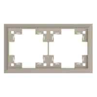 Двухместная рамка классик, латте (35920 LT)