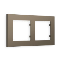 AF220632 Рамка ALFA Techno Темная бронза матовый 2-ая AMBRELLA VOLT