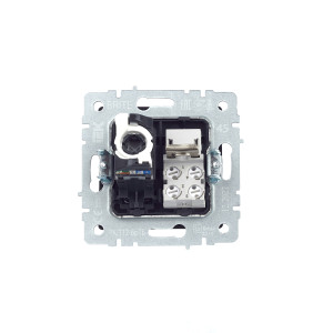 BRITE Розетка двойная RJ11+RJ45 кат.5E РК/Т12-БрТБ темная бронза IEK