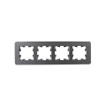 BRITE Рамка 4-местная РУ-4-1-Бр металл титан RE IEK