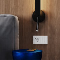 Розетка встраиваемая VOLTUM S70 с заземлением и защитными шторками, 16А, с USB, AС, белый глянцевы