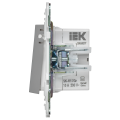 SKANDY Кнопка звонка с индикацией для отелей 10А SK-V17Gr серый IEK
