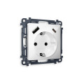 MA110010 Комплект механизма электрической розетки ALFA Белый глянец 2USB AC 20W быстрая зарядка сз QUANT AP1100, VM160 AMBRELLA VOLT