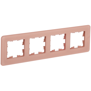 BRITE Рамка 4-местная РУ-4-2-Бр стекло дымчатый RE IEK