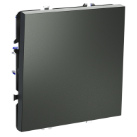 Выключатель с самовозвратом встраиваемый VOLTUM S70 одноклавишный 10А, (титан)