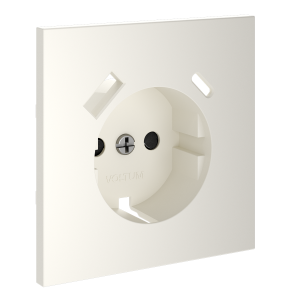 Накладка для розетки с заземлением и защитными шторками, с USB AC, S70 хлопок