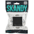 SKANDY Выключатель 1-клавишный 10А SK-V01Bl черный IEK