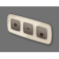 MO642005 Комплект мех-ма компьютерной розетки RJ-45 экранированной с автоматической защитной шторкой OMEGA Темная бронза матовый QUANT OP6420, VM185 AMBRELLA VOLT