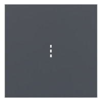 Клавиша одноклавишного выключателя с подсветкой, базальт (35602 BT)