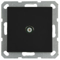 Jasmart G Черный матовый Розетка TV оконечная G6001PB