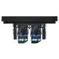 FORTE&PIANO Розетка компьютерная двойная RJ45 кат.6 FP134 черный IEK