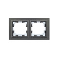 BRITE Рамка 2-местная IP44 РУ-2-БрС-44 сталь IEK
