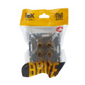 BRITE Аудиорозетка 4-местная РА10-БрС сталь IEK