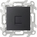 Розетка компьютерная СП Simon 24 RJ45 кат.5E UTP IP20 механизм графит Simon 2410598-038