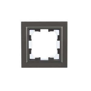 BRITE Рамка 1-местная IP44 РУ-1-БрС-44 сталь IEK